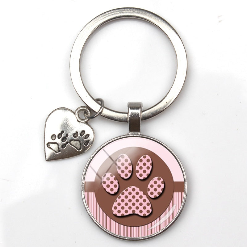 Animal Paw Key Ring