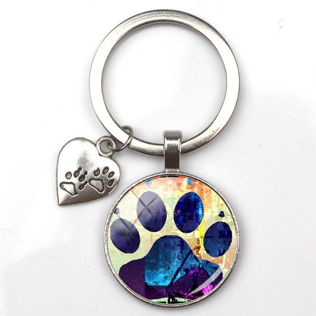 Animal Paw Key Ring