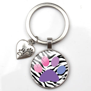 Animal Paw Key Ring