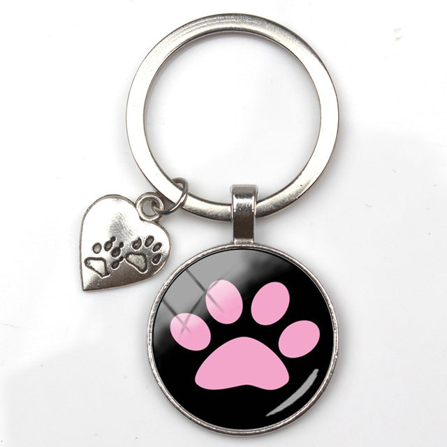 Animal Paw Key Ring